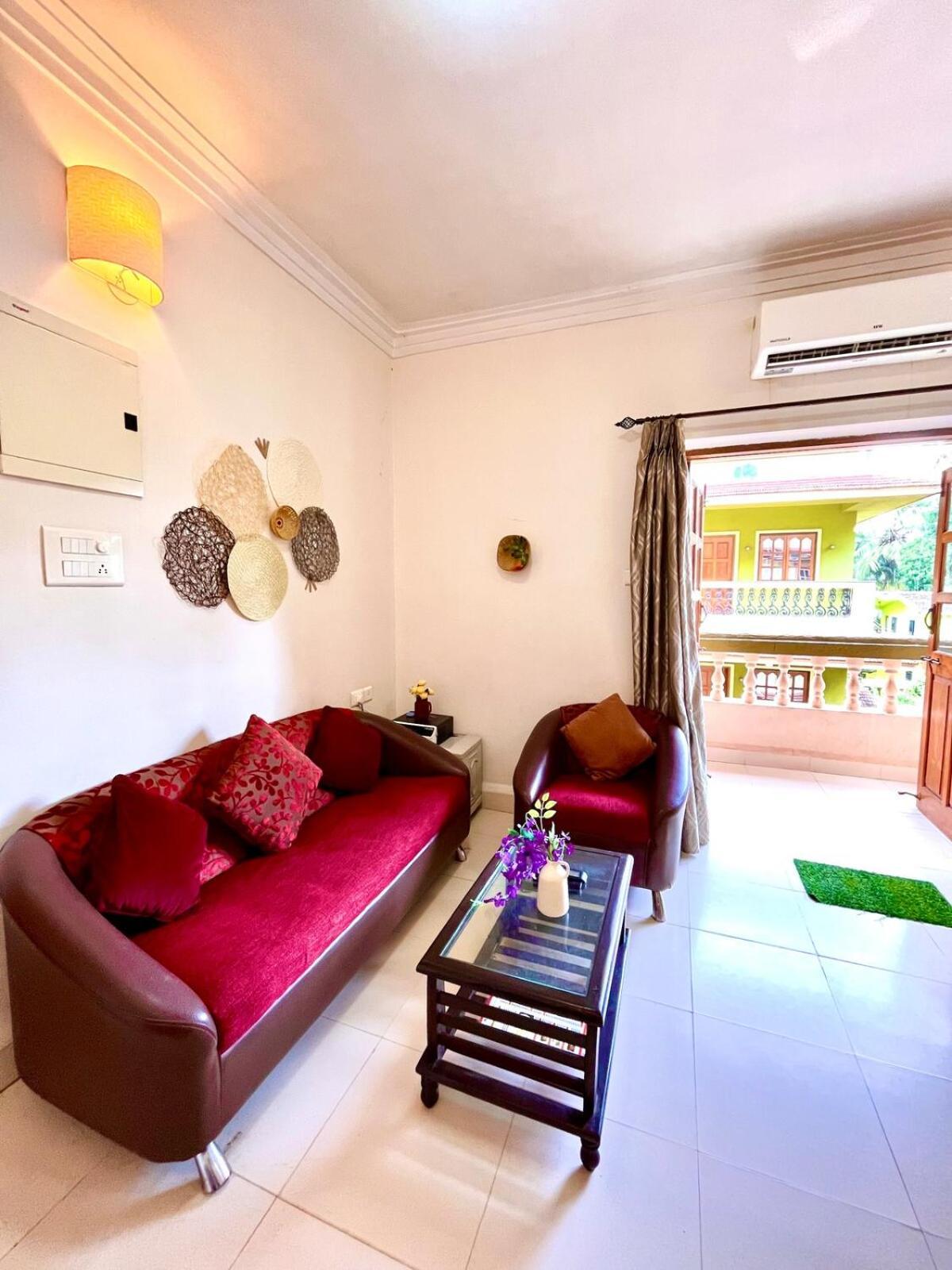 Apartment Quirkystays- 2bhk With Swimming Pool & Kitchen Candolim